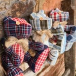 OURS DÉCORATIF EN TISSU KELSCH